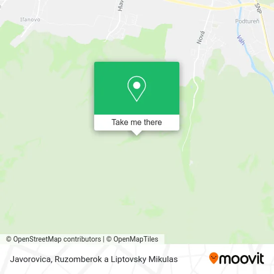 Javorovica map