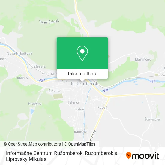 Informačné Centrum Ružomberok map