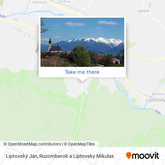 Liptovský Ján map