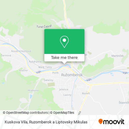 Kuskova Vila map