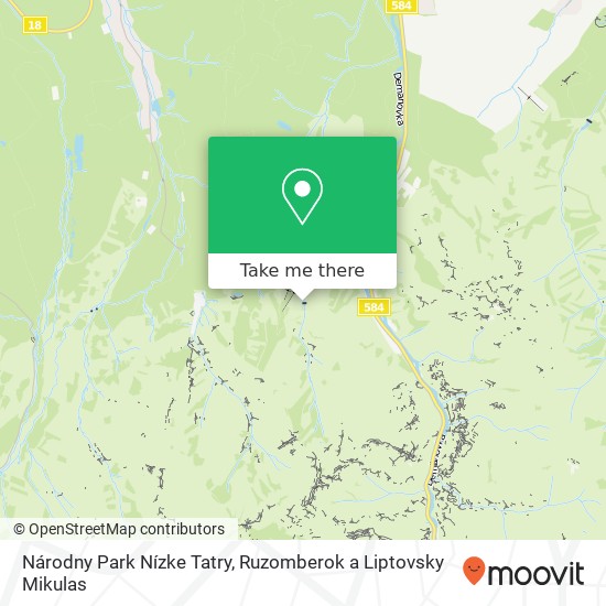 Národny Park Nízke Tatry map