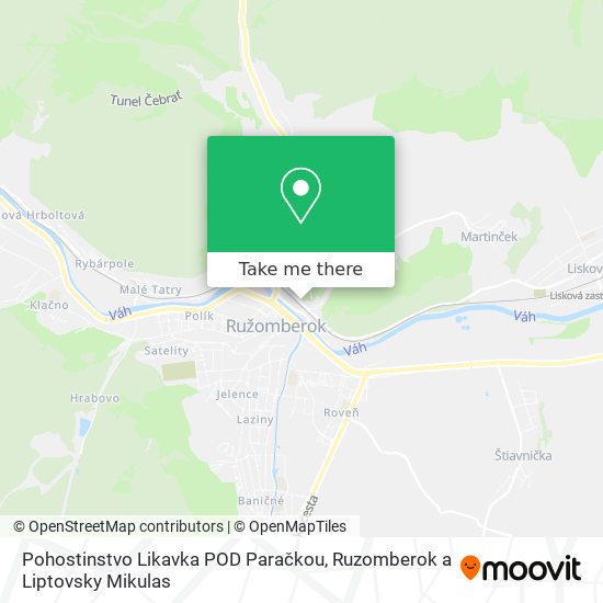 Pohostinstvo Likavka POD Paračkou map