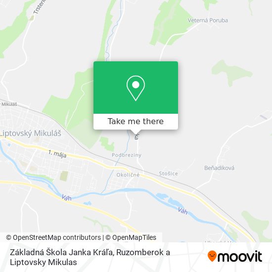 Základná Škola Janka Kráľa map