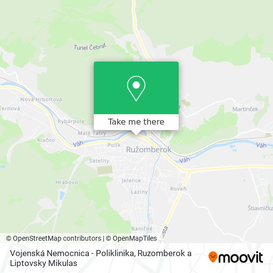 Vojenská Nemocnica - Poliklinika map