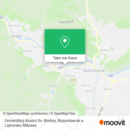 Univerzitný Kostol Sv. Rodiny map
