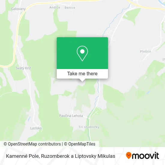 Kamenné Pole map