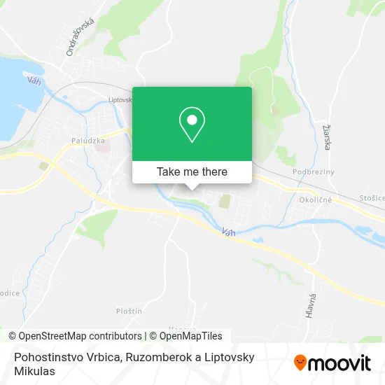 Pohostinstvo Vrbica map