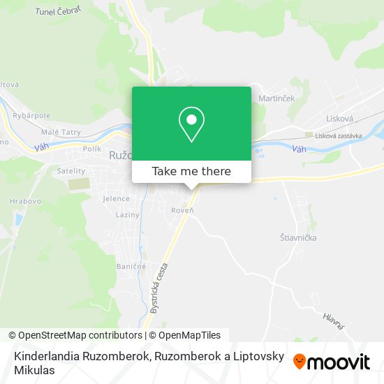 Kinderlandia Ruzomberok map