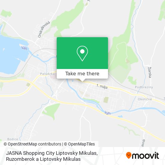 JASNA Shopping City Liptovsky Mikulas map