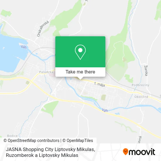 JASNA Shopping City Liptovsky Mikulas map