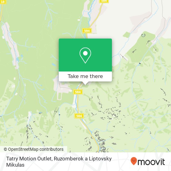Tatry Motion Outlet map