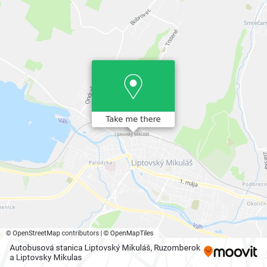 Autobusová stanica Liptovský Mikuláš map