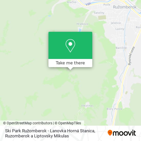 Ski Park Ružomberok - Lanovka Horná Stanica map