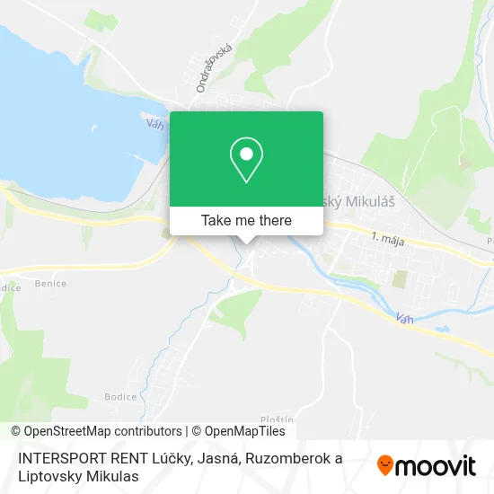 INTERSPORT RENT Lúčky, Jasná map