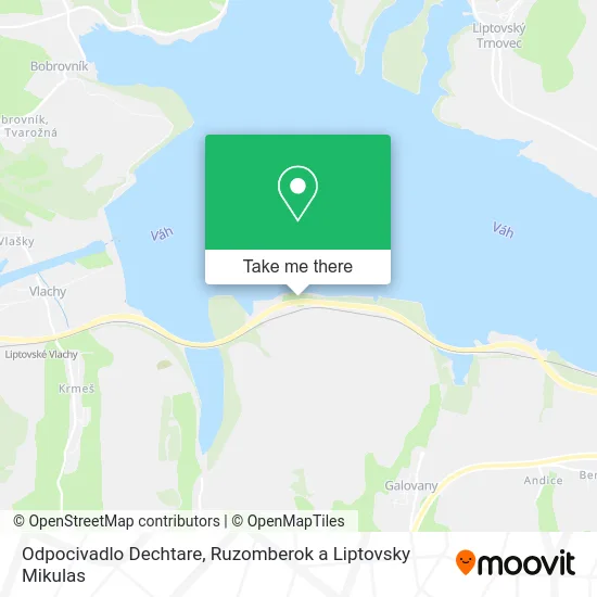 Odpocivadlo Dechtare map