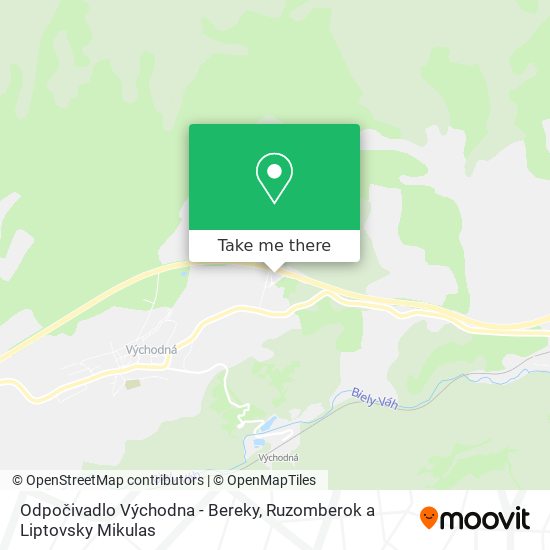 Odpočivadlo Východna - Bereky map