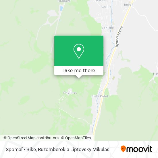 Spomaľ - Bike map