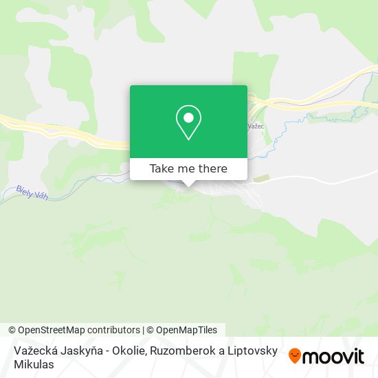 Važecká Jaskyňa - Okolie map