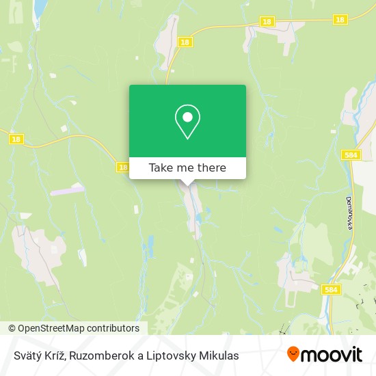 Svätý Kríž map