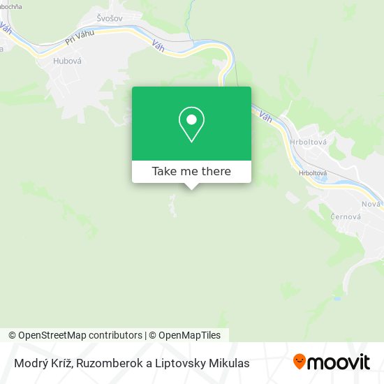 Modrý Kríž map