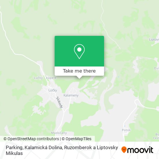 Parking, Kalamická Dolina map