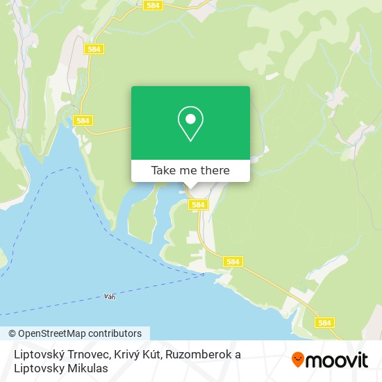 Liptovský Trnovec, Krivý Kút map