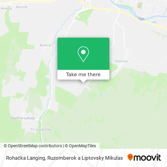 Rohačka Langing map