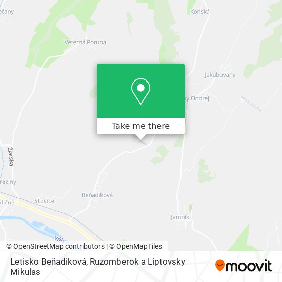 Letisko Beňadiková map