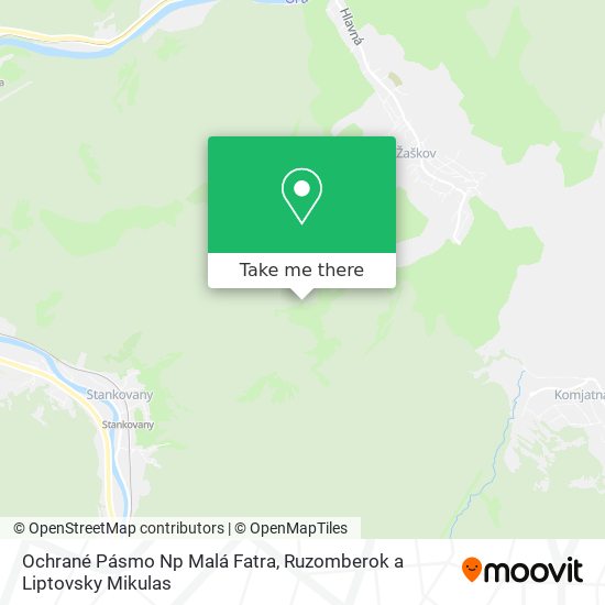 Ochrané Pásmo Np Malá Fatra map