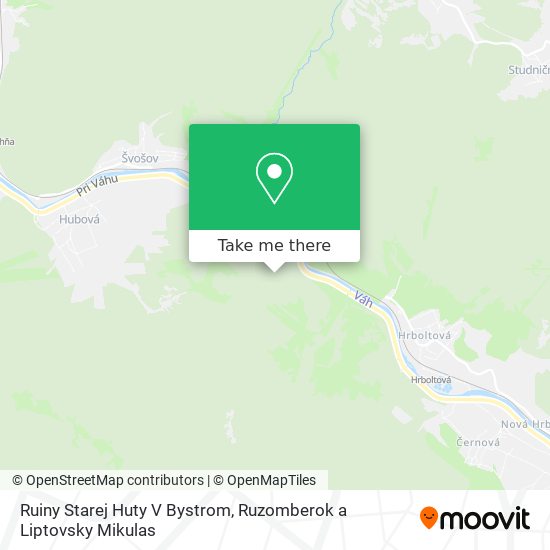 Ruiny Starej Huty V Bystrom map