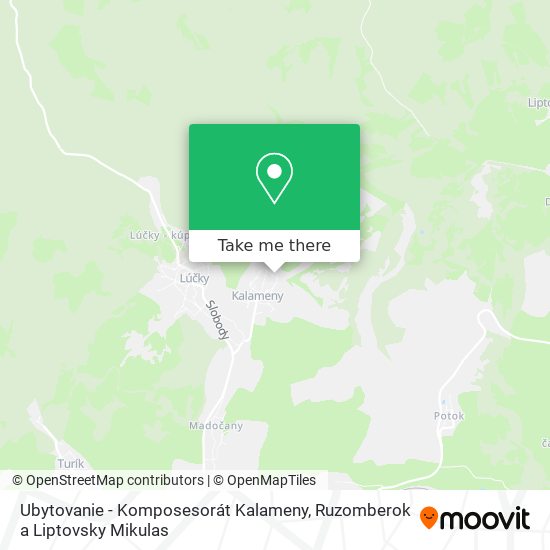 Ubytovanie - Komposesorát Kalameny map