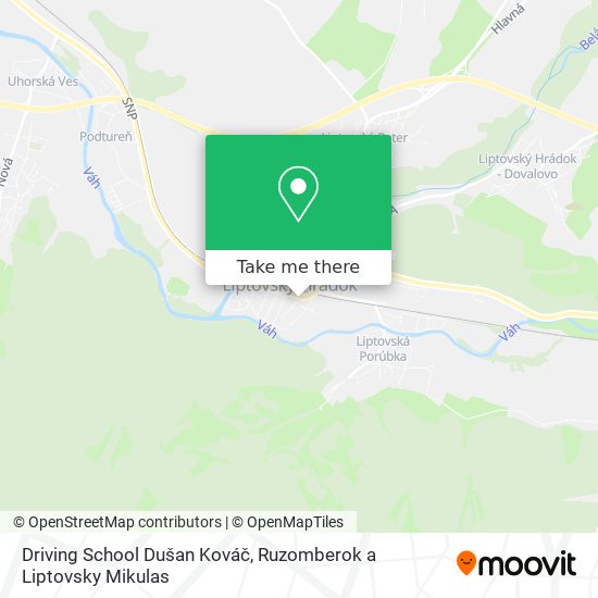 Driving School Dušan Kováč map