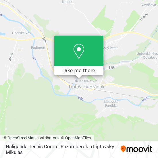 Haliganda Tennis Courts map