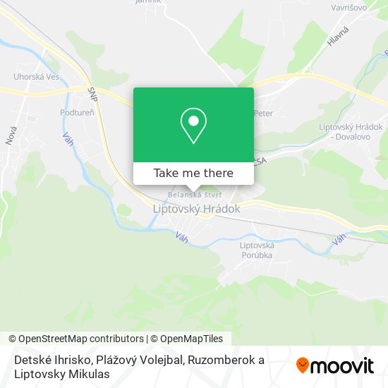 Detské Ihrisko, Plážový Volejbal map