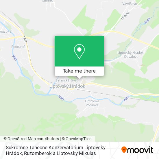 Súkromné Tanečné Konzervatórium Liptovský Hrádok map