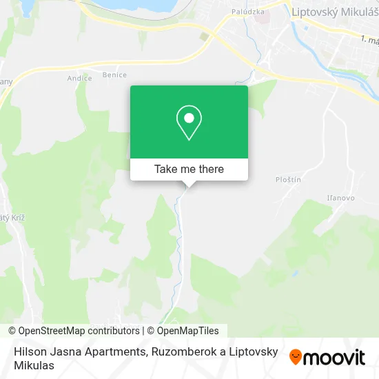 Hilson Jasna Apartments map