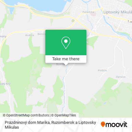 Prázdninový dom Marika map