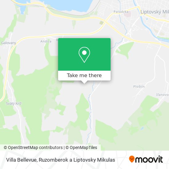 Villa Bellevue map