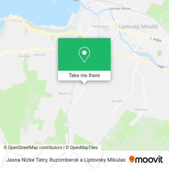 Jasna Nizke Tatry map