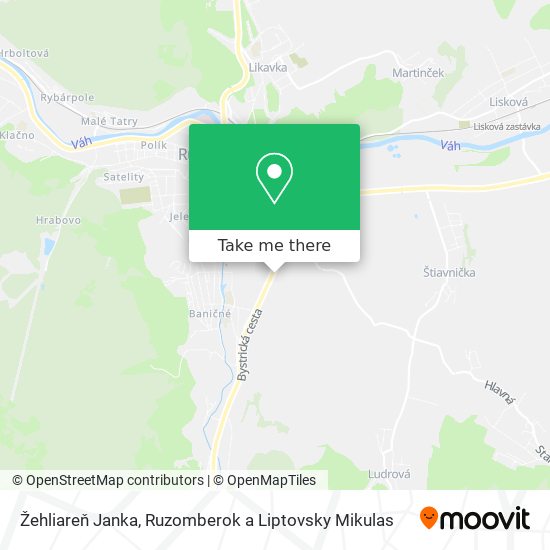 Žehliareň Janka map