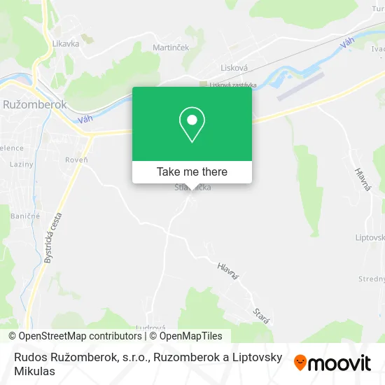 Rudos Ružomberok, s.r.o. map