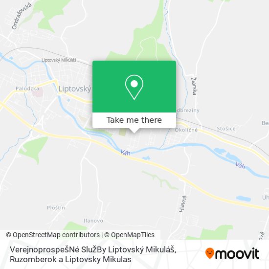 VerejnoprospešNé SlužBy Liptovský Mikuláš map