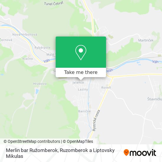 Merlin bar Ružomberok map