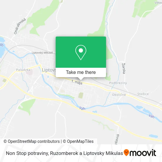 Non Stop potraviny map