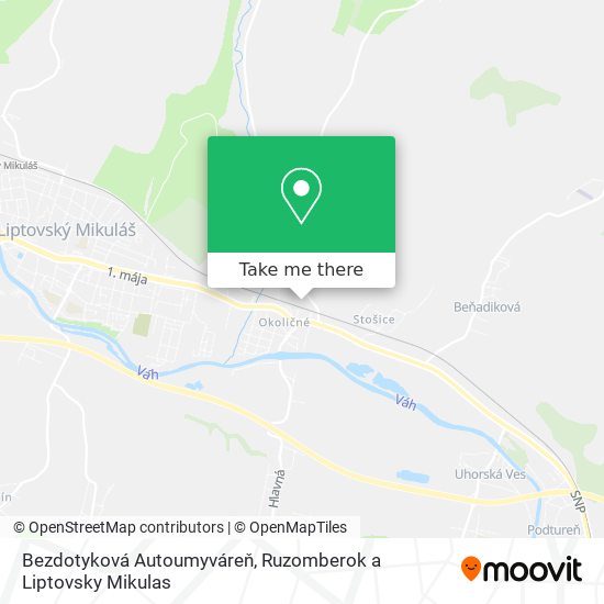 Bezdotyková Autoumyváreň map