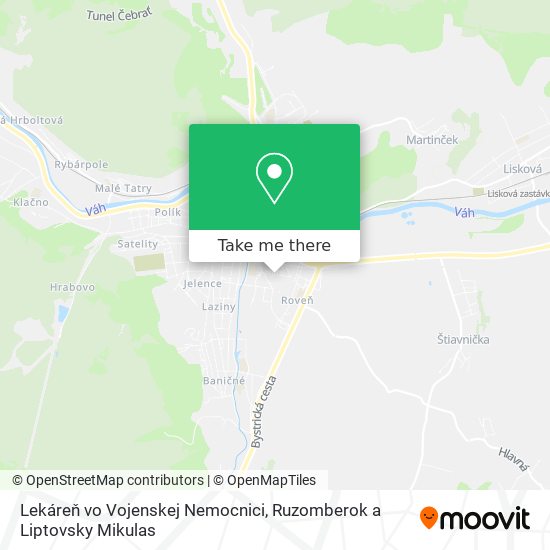 Lekáreň vo Vojenskej Nemocnici map