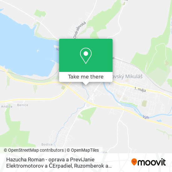 Hazucha Roman - oprava a PrevíJanie Elektromotorov a ČErpadiel map