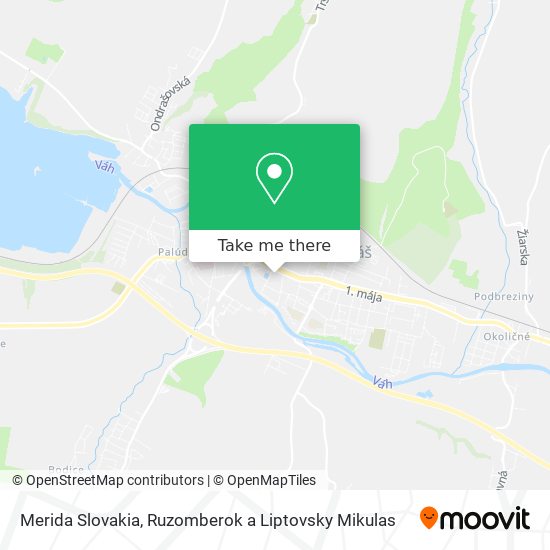 Merida Slovakia map