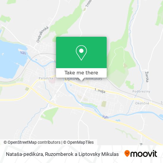 Nataša-pedikúra map