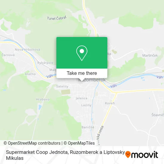 Supermarket Coop Jednota map